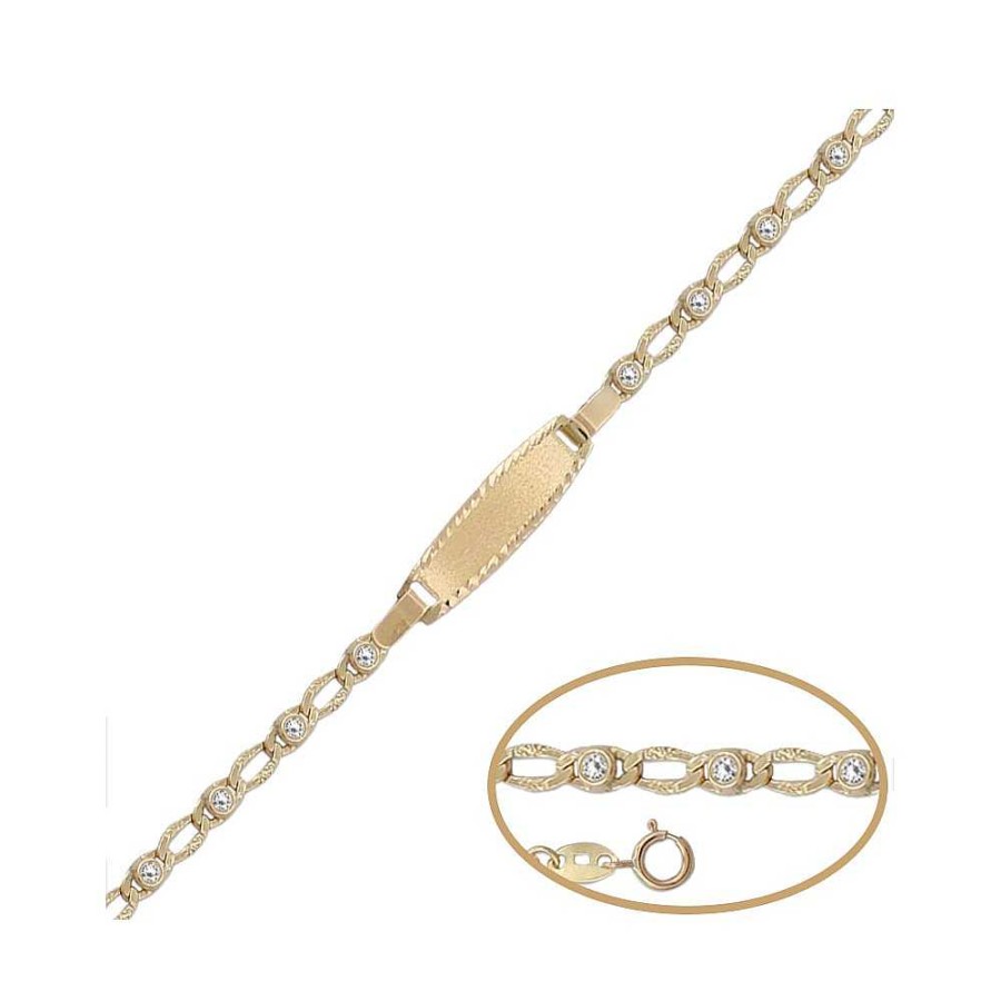 Joyas Joyas Terrones | Pulsera Esclava Bebe Oro 18Kl Pu1150