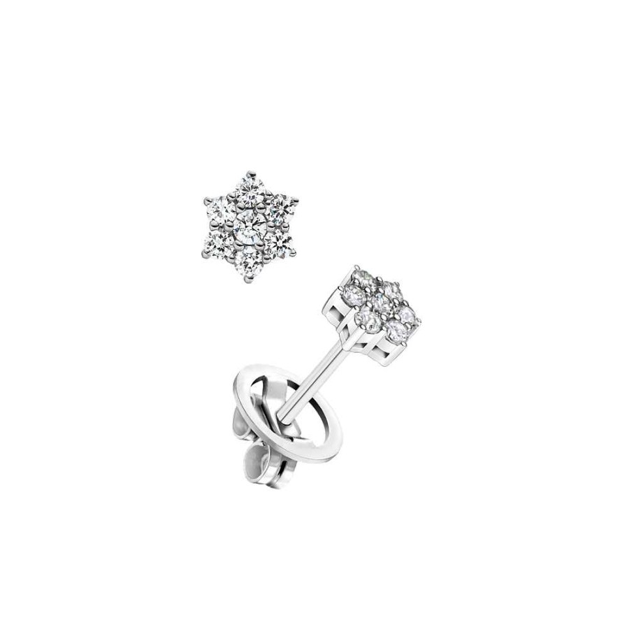 Joyas Diamberley | Pendientes De Oro Blanco Y Diamantes 2112