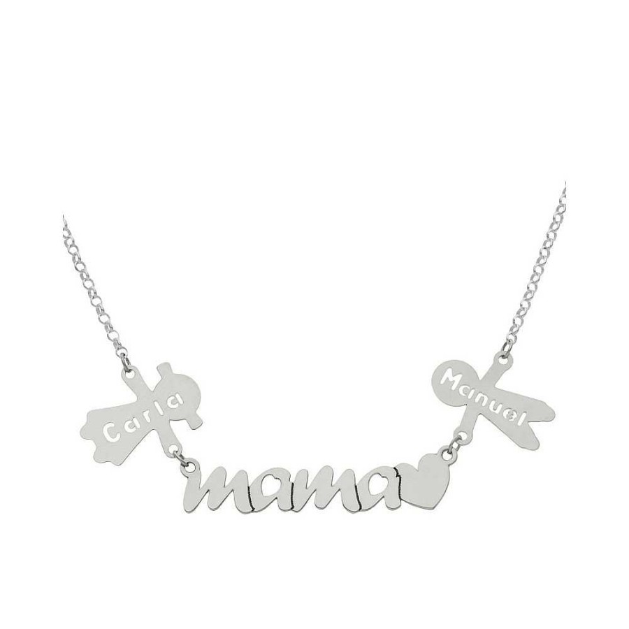 Joyas Joyas Terrones | Collar Plata Personalizado Mama