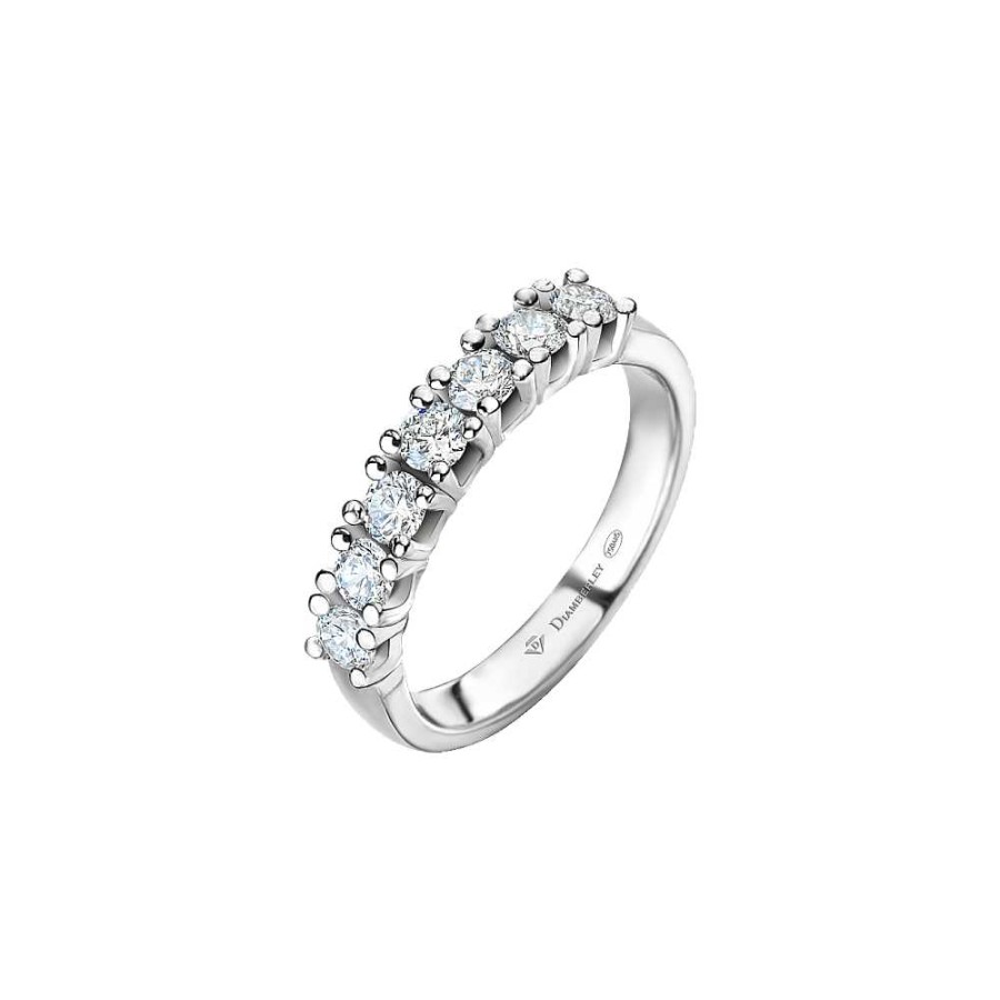 Joyas terrones | Anillo De Compromiso De Oro Blanco Y Diamantes 0,70 Ct 1098