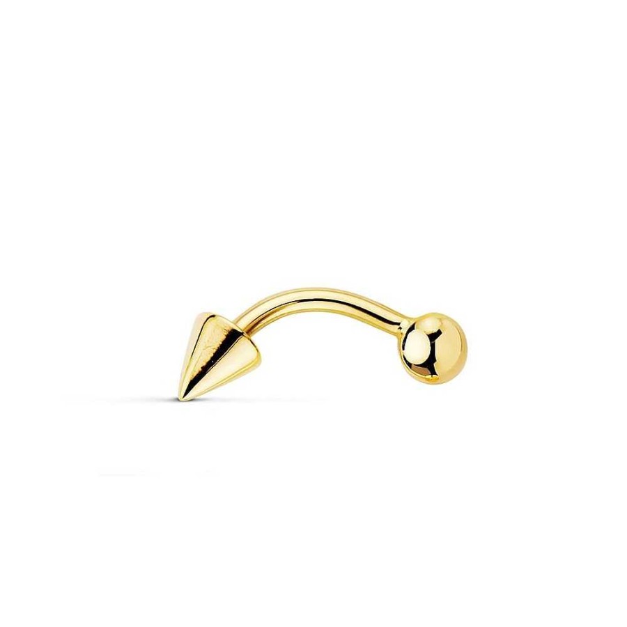 Joyas Joyas Terrones | Piercing Ceja Banana Oro De Ley 18K 18074