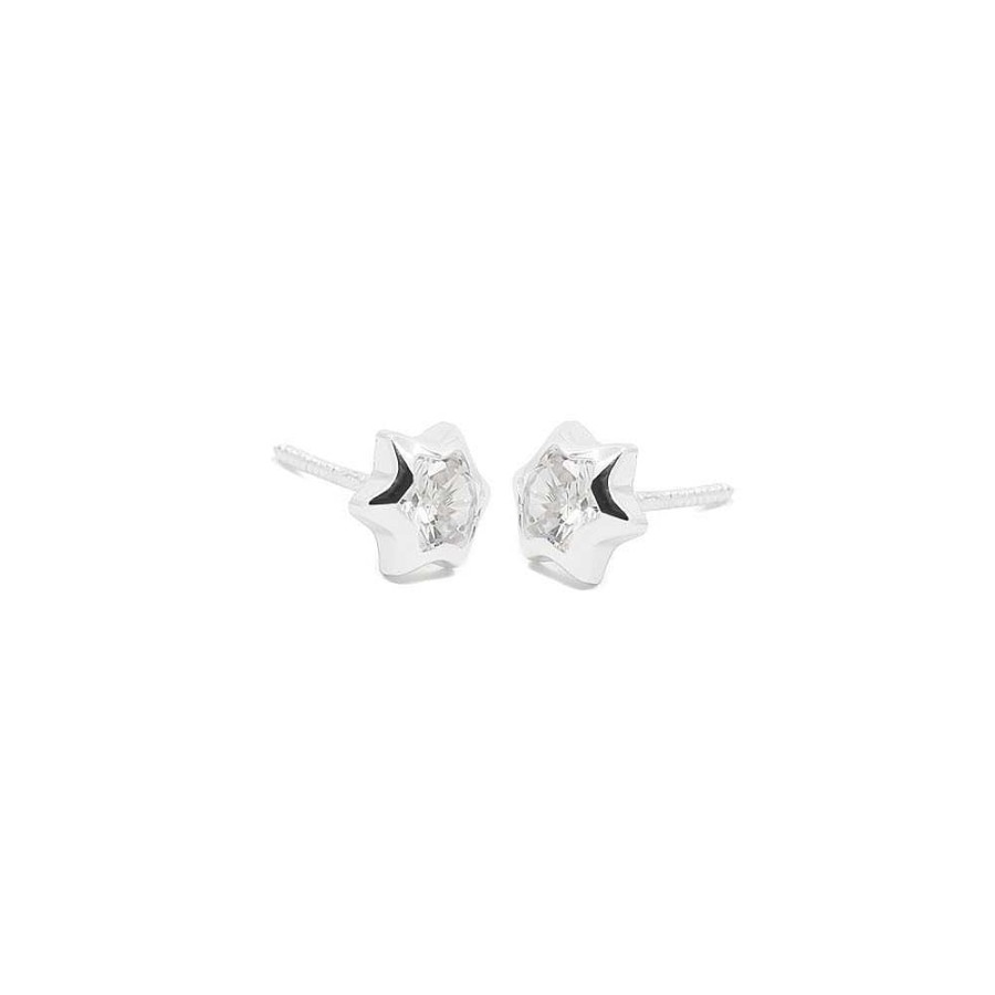 Infantil Joyas Terrones | Pendientes Eles Ni A Oro Blanco 18 K 61B1011/4