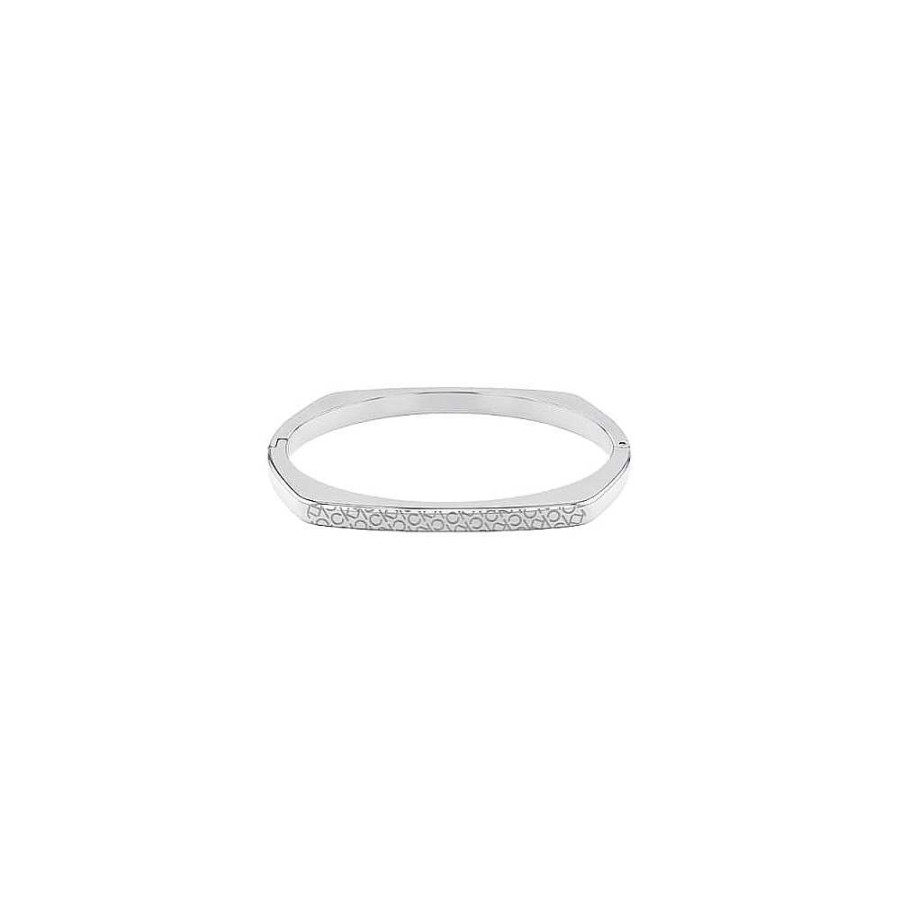 Joyas Calvin Klein | Pulsera Brazalete De Mujer Calvin Klein 35000555 Plateada