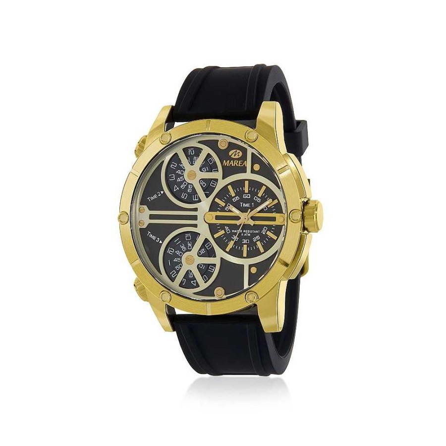 Relojes Marea | Reloj Marea Hombre Triple Time B54215/3 Dorado