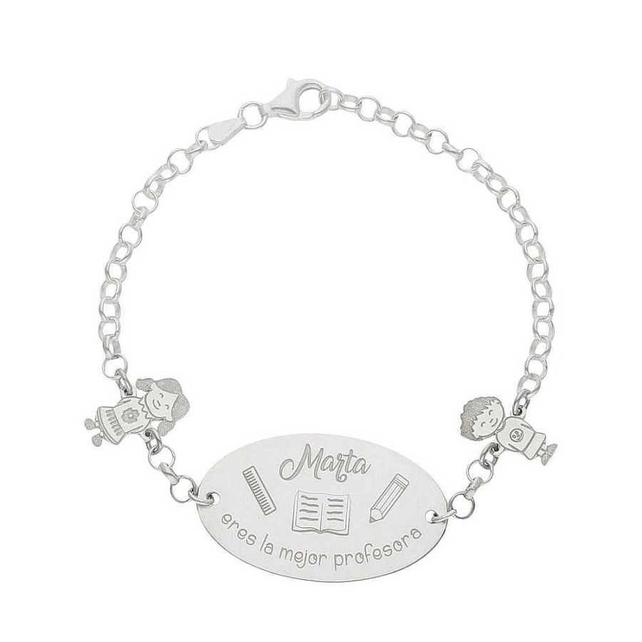 Joyas Joyas Terrones | Pulsera Mejor Profe Personalizable Ag294