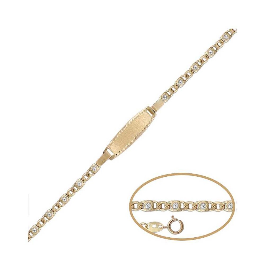 Joyas Joyas Terrones | Pulsera Esclava Bebe Oro 18Kl Pu1149