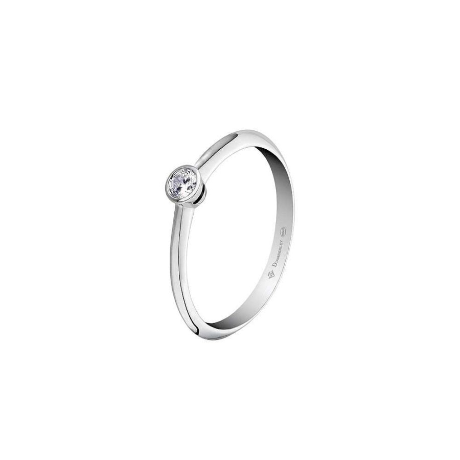 Joyas Diamberley | Anillo De Compromiso De Oro Blanco Y Diamante 1010