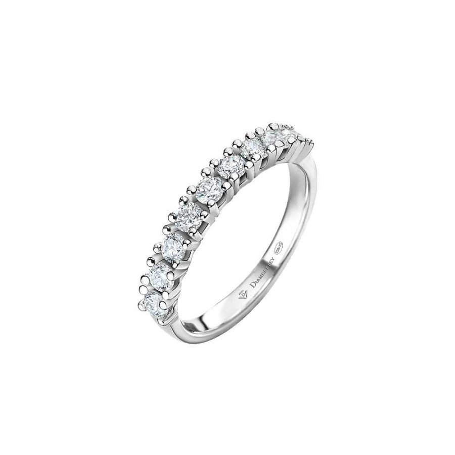 Joyas Diamberley | Anillo De Compromiso De Oro Blanco Y Diamantes 0,54 Ct 1098