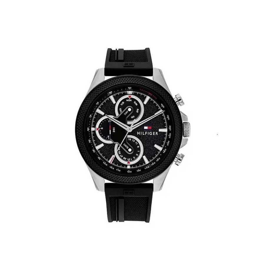 Relojes Tommy Hilfiger | Reloj Tommy Hilfiger Hombre Multifunci N 1792082 Negro