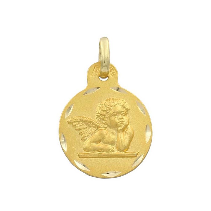 Joyas terrones | Medalla Angel De La Guarda Oro 18K M545